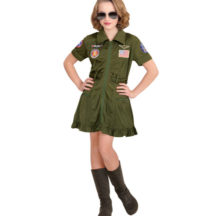 Widmann SRL Straaljager piloten pak voor meisjes