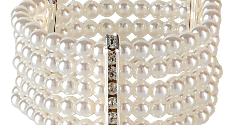 Widmann SRL Strass armband met parels