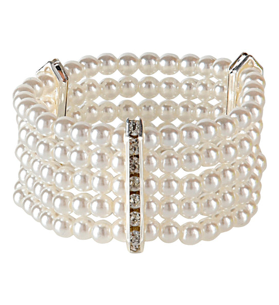 Widmann SRL Strass armband met parels
