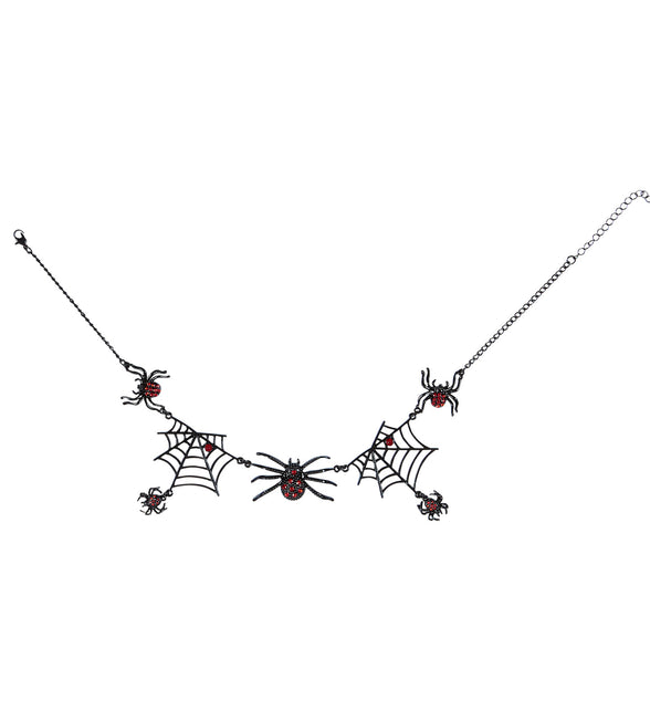 Widmann SRL Strass ketting heks met spinnen