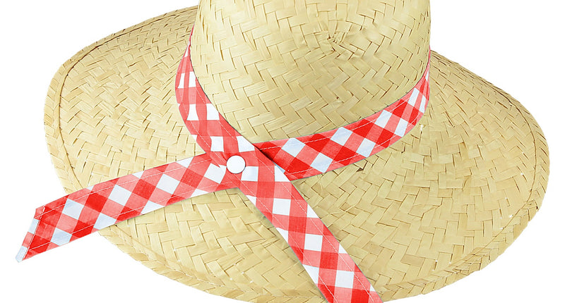 Widmann SRL Strohoed boerendochter rode band