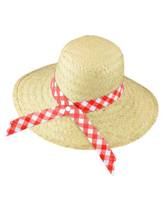 Widmann SRL Strohoed boerendochter rode band