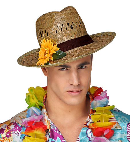 Widmann SRL Strohoed met Gerbera