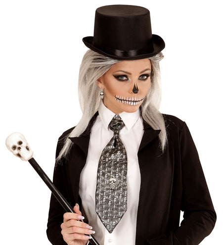 Widmann SRL Stropdas met schedeltjes