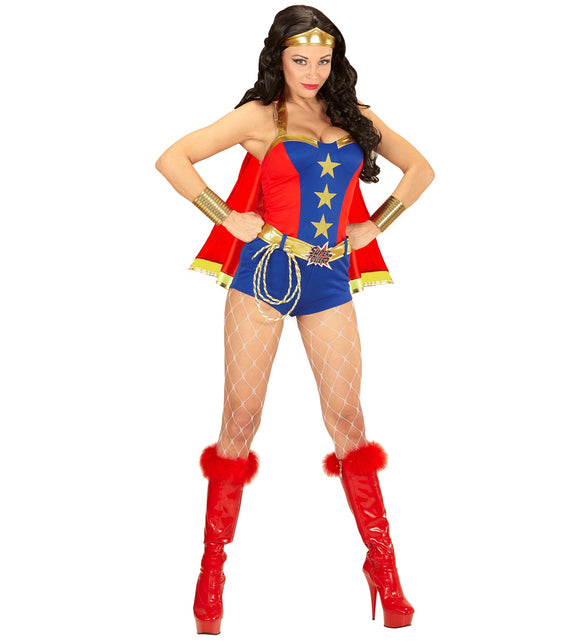 Widmann SRL Super Power Meisjes jurk met cape