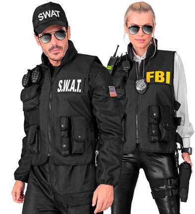 Widmann SRL Swat vest fbi/politie kostuum Siem heren