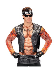 Widmann SRL T-Shirt Lange Mouwen Rocker/Biker Man M/L