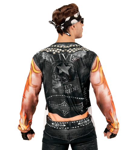 Widmann SRL T-Shirt Lange Mouwen Rocker/Biker Man M/L