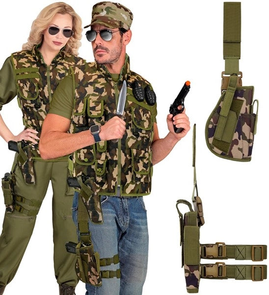 Widmann SRL Tactisch rechter been holster camouflage Joep
