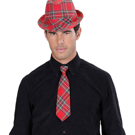 Widmann SRL Tartan Print Stropdas Rood