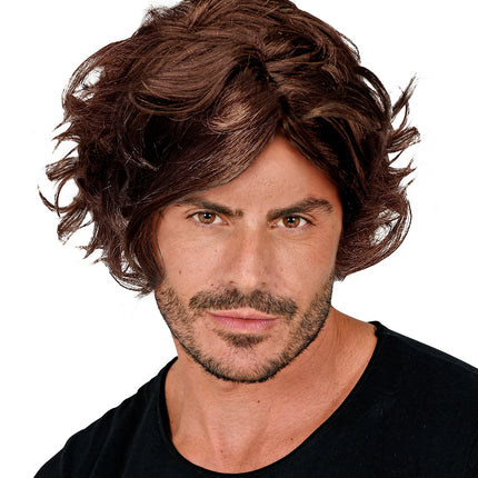 Widmann SRL Tarzan jungle pruik heren zwart