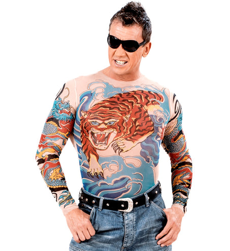 Widmann SRL Tattoo shirt tijger en draak