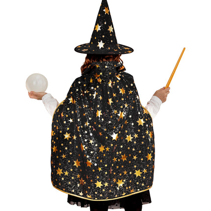 Widmann SRL Ti-Ta-Tovenaars cape met sterren Kind