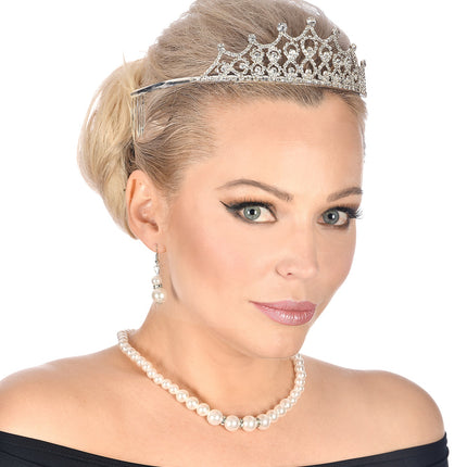 Widmann SRL Tiara koningin met strass