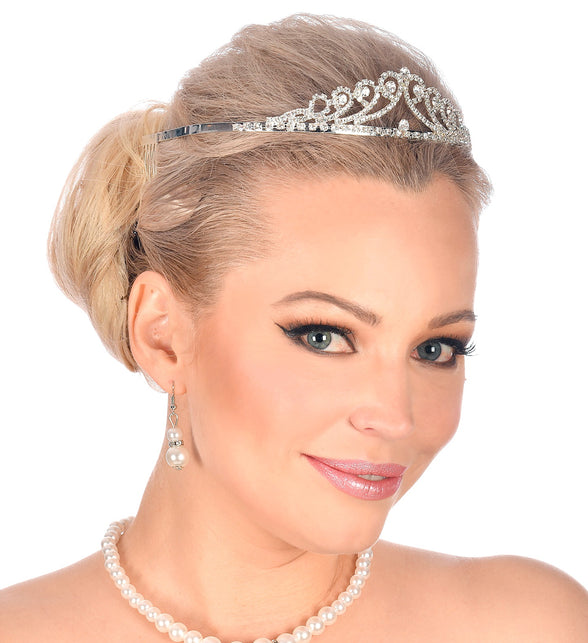 Widmann SRL Tiara met strass steentjes