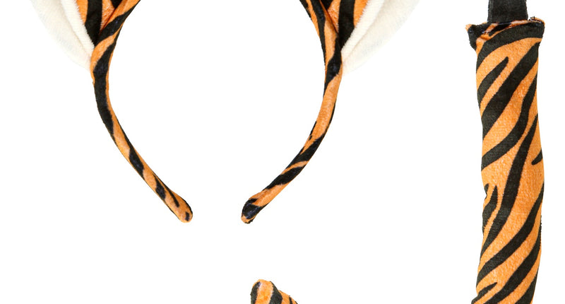 Widmann SRL Tijger diadeem met staart