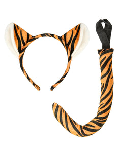 Widmann SRL Tijger diadeem met staart