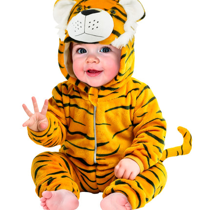 Widmann SRL Tijger kostuum pluche fluweel tiger