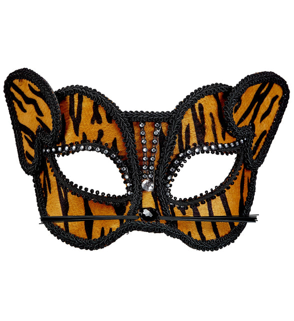 Widmann SRL Tijgermasker met steentjes