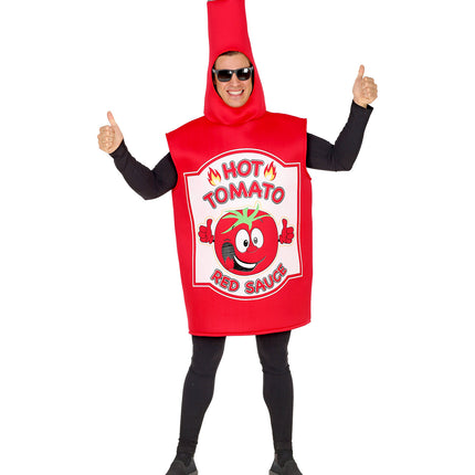 Widmann SRL Tomaten ketchup fles pak volwassenen