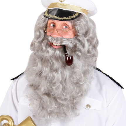 Widmann SRL Tovenaar baard of kapiteins baard grijs