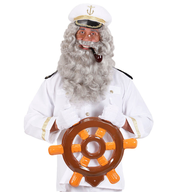 Widmann SRL Tovenaar baard of kapiteins baard grijs