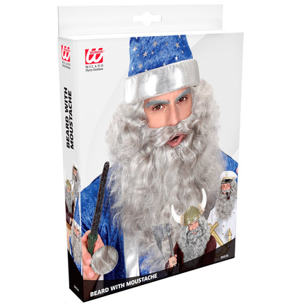 Widmann SRL Tovenaar baard of kapiteins baard grijs