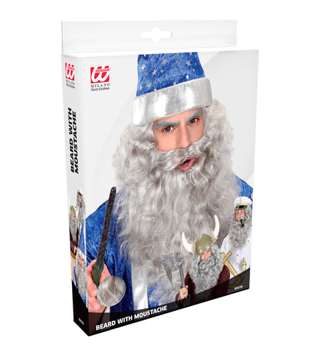 Widmann SRL Tovenaar baard of kapiteins baard grijs