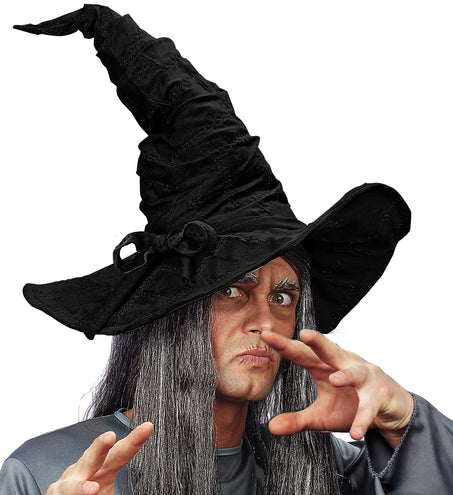 Widmann SRL Tovenaars hoed zwart in suedelook