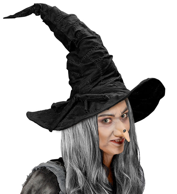 Widmann SRL Tovenaars hoed zwart in suedelook