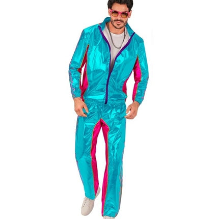 Widmann SRL Trainingspak elektronische dansmuziek blauw metallic