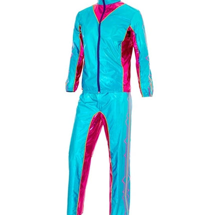 Widmann SRL Trainingspak elektronische dansmuziek blauw metallic