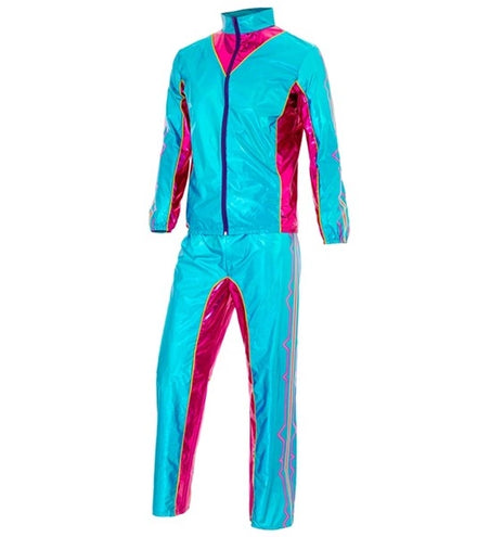 Widmann SRL Trainingspak elektronische dansmuziek blauw metallic