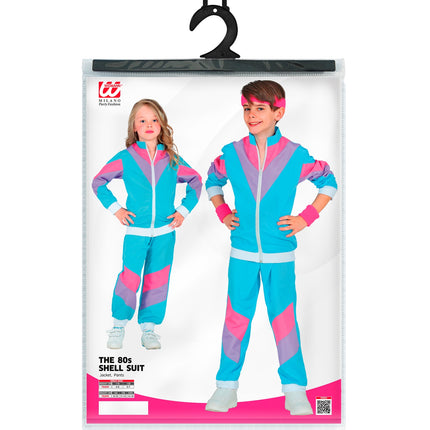 Widmann SRL Trainingspak jaren 80 blauw kinderen