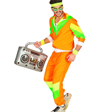 Widmann SRL Trainingspak oranje jaren 80