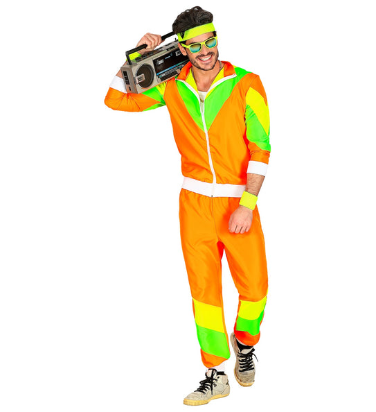 Widmann SRL Trainingspak oranje jaren 80