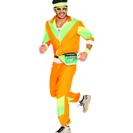 Widmann SRL Trainingspak oranje jaren 80