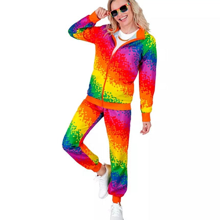 Widmann SRL Trainingspak regenboog pixels