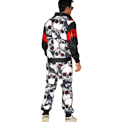 Widmann SRL Trainingspak schedels zwart rood