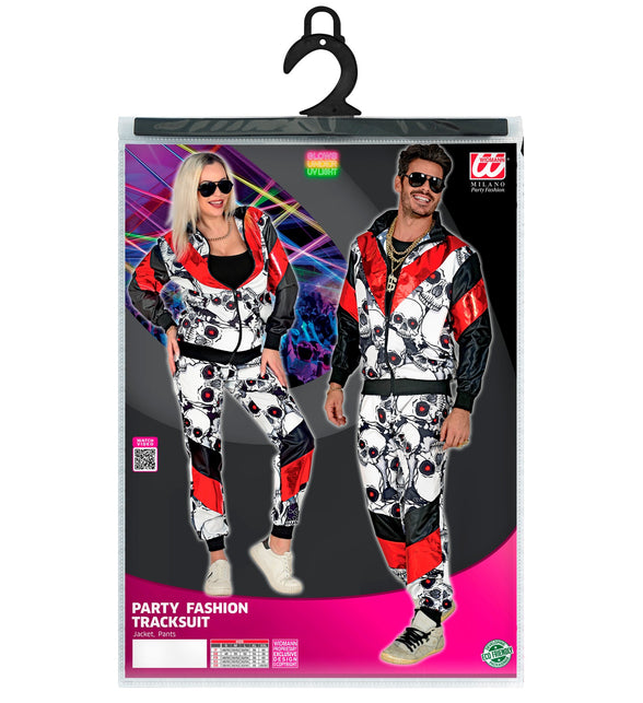 Widmann SRL Trainingspak schedels zwart rood