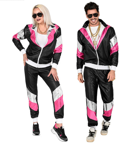 Widmann SRL Trainingspak zwart neon roze zilver