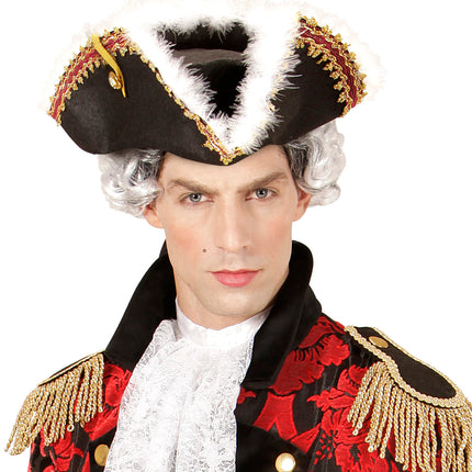 Widmann SRL Tricorn steeks met marabou rand