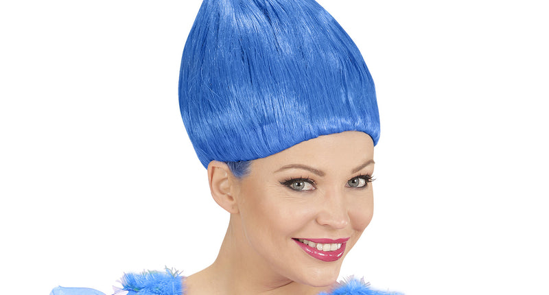 Widmann SRL Trollen pruik blauw