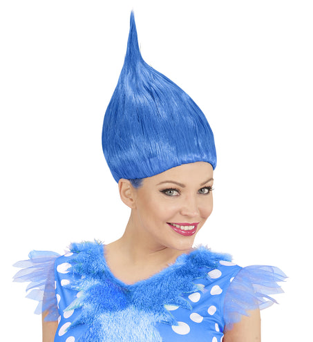 Widmann SRL Trollen pruik blauw