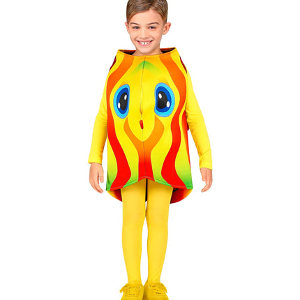 Widmann SRL Tropische gele vis kind