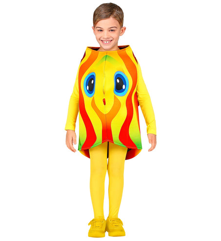 Widmann SRL Tropische gele vis kind