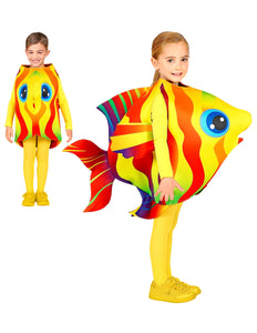 Widmann SRL Tropische gele vis kind