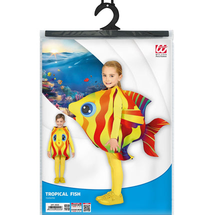 Widmann SRL Tropische gele vis kind