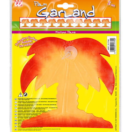 Widmann SRL Tropische polyester slinger palmboom 3 meter