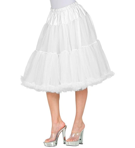 Widmann SRL Tulle rok met plooien/petticoat 65cm, wit Joep